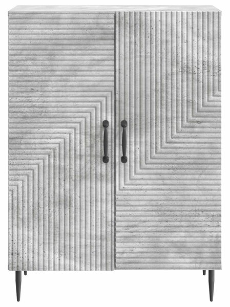 VidaXL Széf Betonszürke 66 x 34,5 x 89,5 cm Szerelt Fa