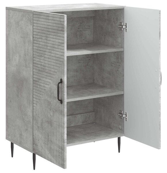 VidaXL Széf Betonszürke 66 x 34,5 x 89,5 cm Szerelt Fa