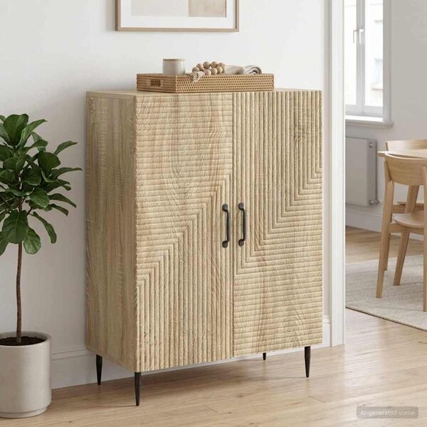 VidaXL Széf Sonoma Tölgy 66 x 34,5 x 89,5 cm Szerelt Fa