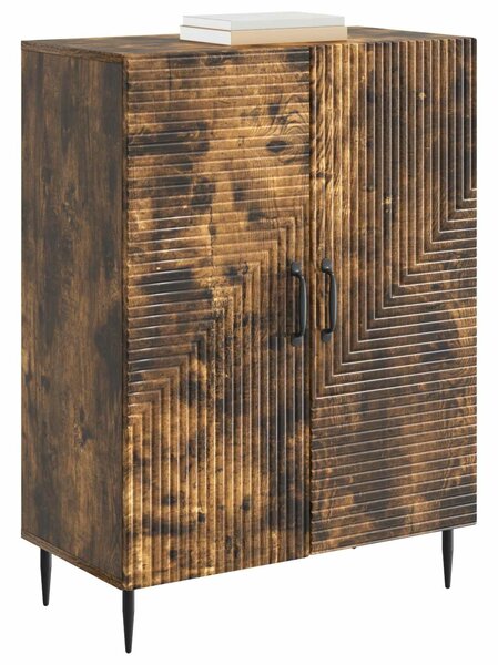 VidaXL Széf Füstös Tölgy 66 x 34,5 x 89,5 cm Szerelt Fa