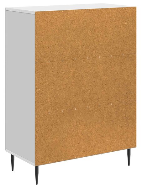 VidaXL Széf Magasfényű Fehér 66 x 34,5 x 89,5 cm Szerelt Fa