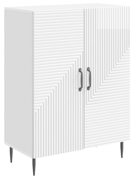 VidaXL Széf Magasfényű Fehér 66 x 34,5 x 89,5 cm Szerelt Fa