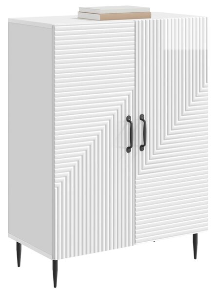 VidaXL Széf Magasfényű Fehér 66 x 34,5 x 89,5 cm Szerelt Fa