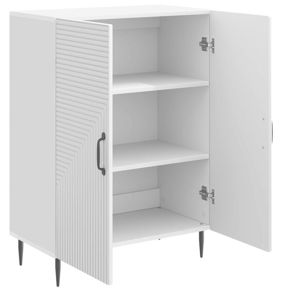VidaXL Széf Magasfényű Fehér 66 x 34,5 x 89,5 cm Szerelt Fa