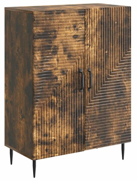 VidaXL Széf Füstös Tölgy 66 x 34,5 x 89,5 cm Szerelt Fa