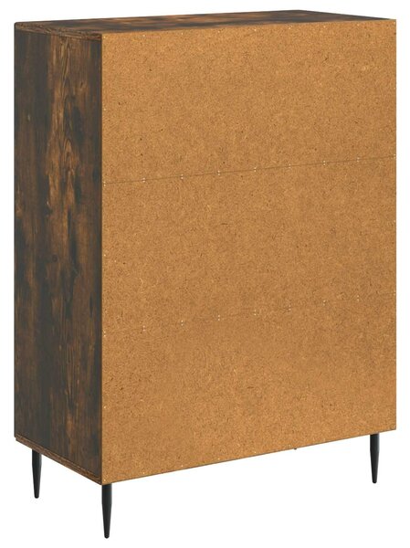 VidaXL Széf Füstös Tölgy 66 x 34,5 x 89,5 cm Szerelt Fa