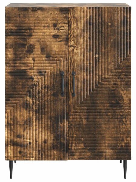 VidaXL Széf Füstös Tölgy 66 x 34,5 x 89,5 cm Szerelt Fa