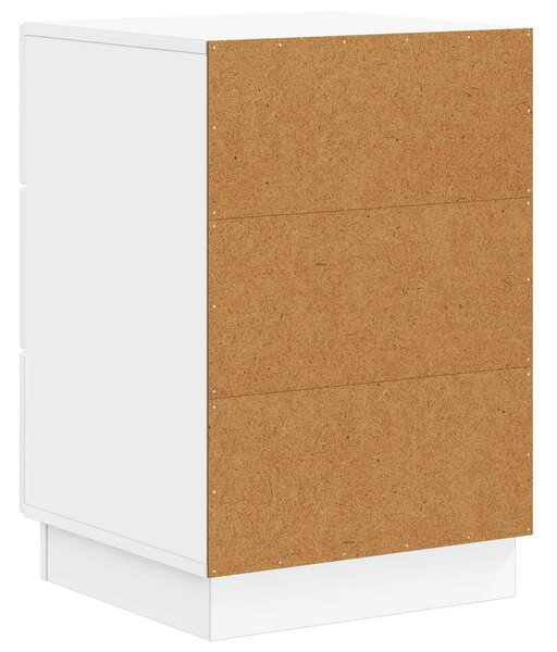 VidaXL Éjjeliszekrény Magasfényű Fehér 43 x 41 x 63,5 cm Szerelt Fa