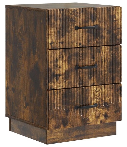 VidaXL Éjjeliszekrény Füstös Tölgy 43 x 41 x 63,5 cm Szerelt Fa