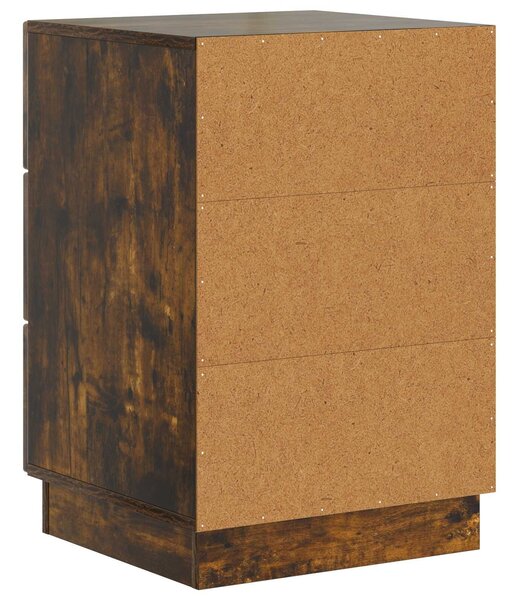 VidaXL Éjjeliszekrény Füstös Tölgy 43 x 41 x 63,5 cm Szerelt Fa