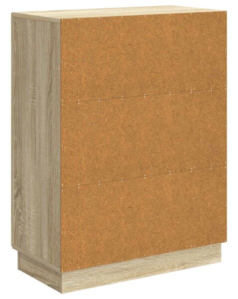VidaXL Széf Sonoma Tölgy 66 x 34,5 x 87 cm Szerelt Fa