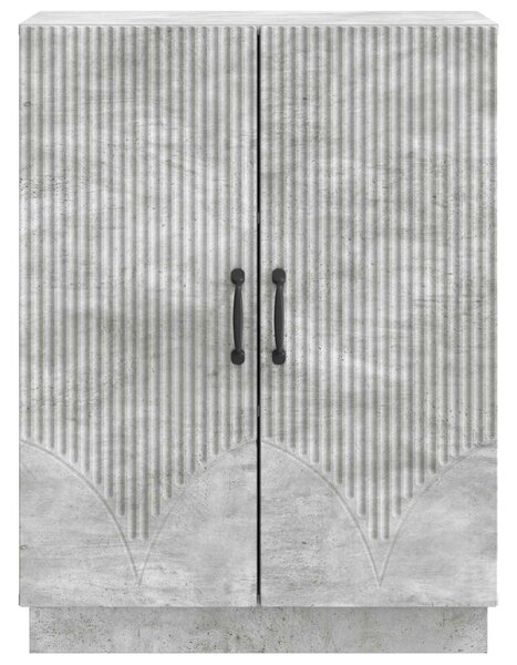 VidaXL Széf Betonszürke 66 x 34,5 x 87 cm Szerelt Fa
