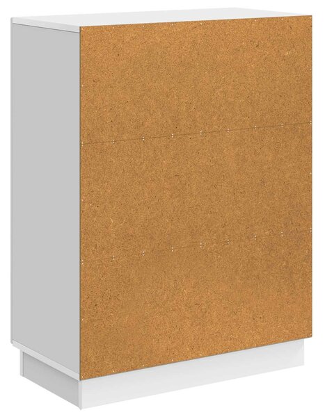 VidaXL Széf Magasfényű Fehér 66 x 34,5 x 87 cm Szerelt Fa