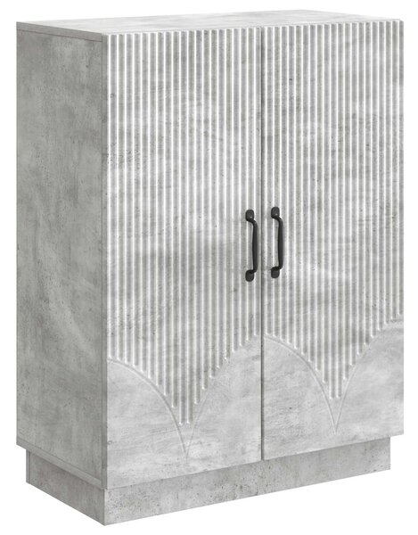 VidaXL Széf Betonszürke 66 x 34,5 x 87 cm Szerelt Fa