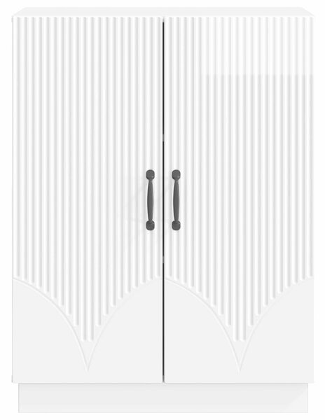 VidaXL Széf Magasfényű Fehér 66 x 34,5 x 87 cm Szerelt Fa