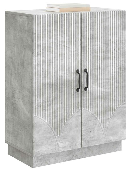 VidaXL Széf Betonszürke 66 x 34,5 x 87 cm Szerelt Fa