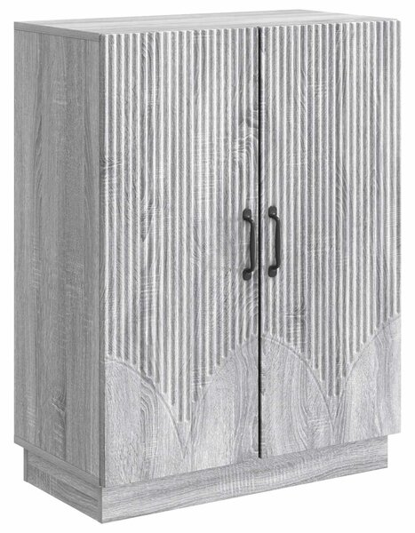 VidaXL Széf Szürke Sonoma 66 x 34,5 x 87 cm Szerelt Fa