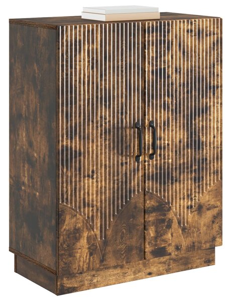 VidaXL Széf Füstös Tölgy 66 x 34,5 x 87 cm Szerelt Fa