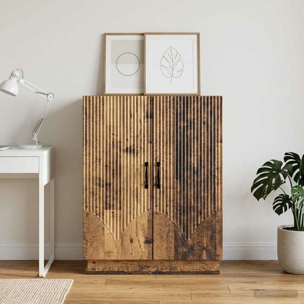 VidaXL Széf Antik Fa 66 x 34,5 x 87 cm Szerelt Fa
