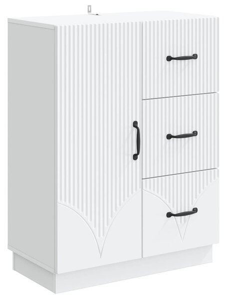 VidaXL Széf Fehér 66 x 34,5 x 87 cm Szerelt Fa