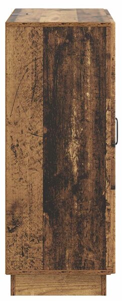 VidaXL Széf fiókkal Antik Fa 66 x 34,5 x 87 cm Szerelt Fa