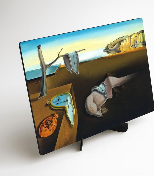 DUBLEZ | S. Dalí - Az elfolyó óra reprodukciója | Prémium UV nyomtatás