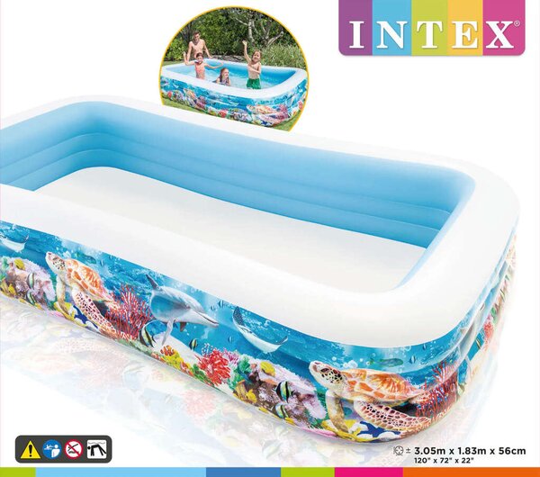 Intex 305x183x56cm Felfújható családi Medence (58485NP)