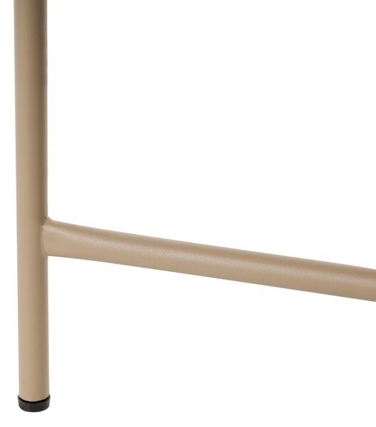 Bisztró asztal OVARO 50 cm 50 cm Fém Bézs