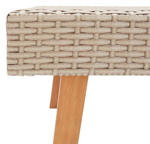 VidaXL Polyrattan Kerti Ülőgarnitúra - 3 részes - Bézs