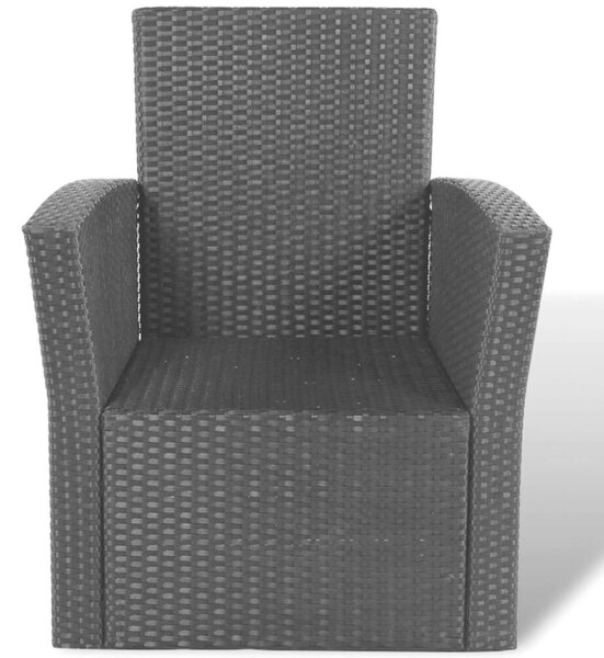VidaXL Polyrattan Kerti Bútorszett - 4 részes