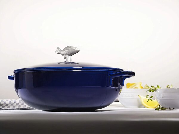 Staub La Cocotte Bouillabaisse főzőedény fedővel Ø 28cm - Sötétkék