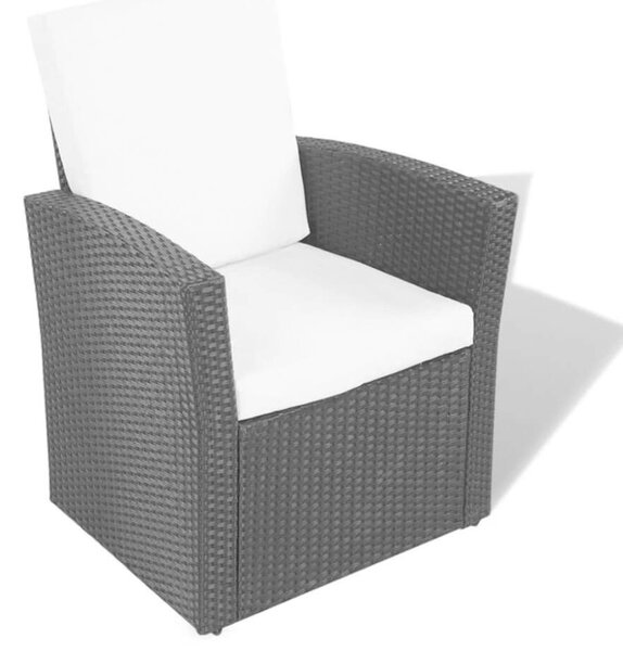 VidaXL Polyrattan Kerti Bútorszett - 4 részes