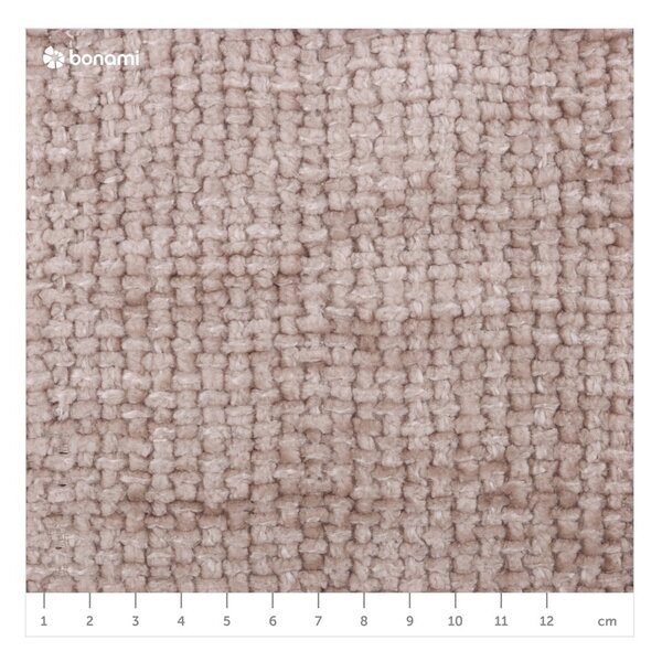 Bézs kárpitozott ágyneműtartós franciaágy ágyráccsal 160x200 cm Bellis – Micadoni Home
