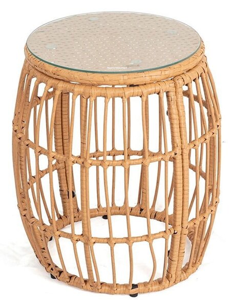 Műrattan kerek kerti tárolóasztal ø 47 cm Vistdal - Bonami Essentials