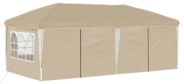 VidaXL Parti sátor 575 x 288 x 245 cm, Krémszínű