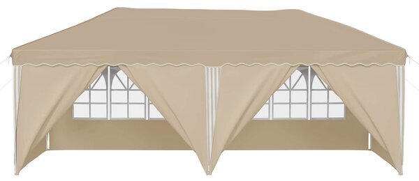 VidaXL Parti sátor 575 x 288 x 245 cm, Krémszínű