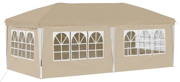 VidaXL Parti sátor 575 x 288 x 245 cm, Krémszínű