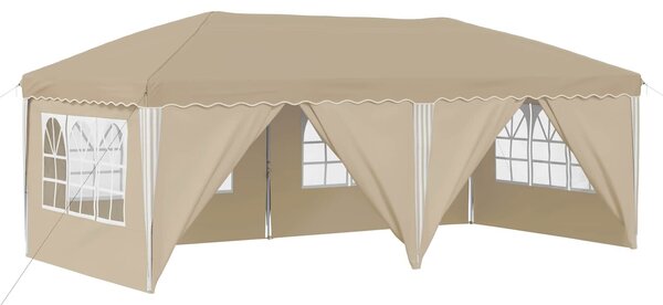 VidaXL Parti sátor 575 x 288 x 245 cm, Krémszínű