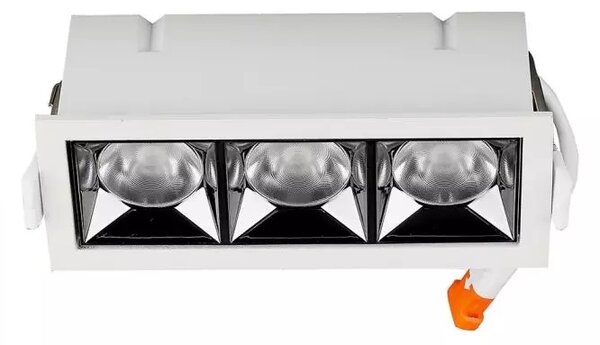 Beépíthető fehér négyszög LED lámpa 12W 12° SAMSUNG chipek CRI90