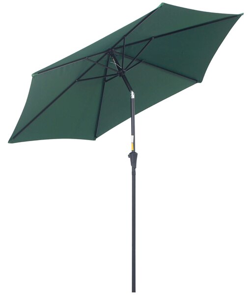 Outsunny kültéri napernyő, Poliészter, 2,7 × 2,35m, Sötétzöld