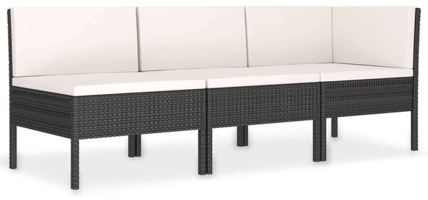 VidaXL Polyrattan Kerti Bútorszett - 3 részes