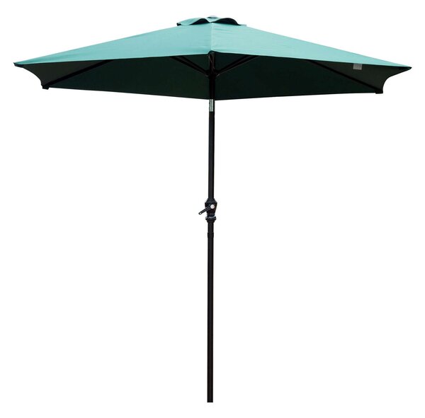 Outsunny kültéri napernyő, Poliészter, 2,7 × 2,35m, Sötétzöld