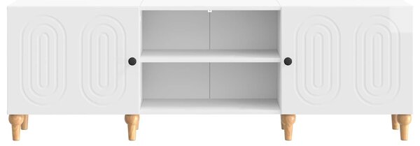 VidaXL Magasfényű fehér TV szekrény 150 x 31 x 50 cm Feldolgozott fa