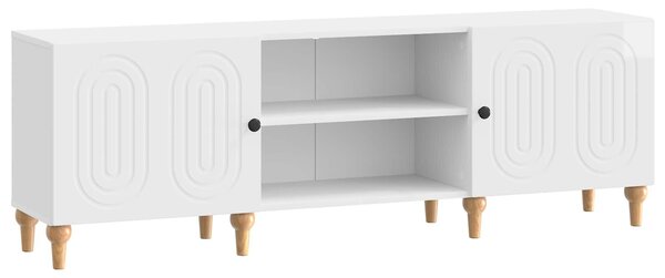 VidaXL Magasfényű fehér TV szekrény 150 x 31 x 50 cm Feldolgozott fa
