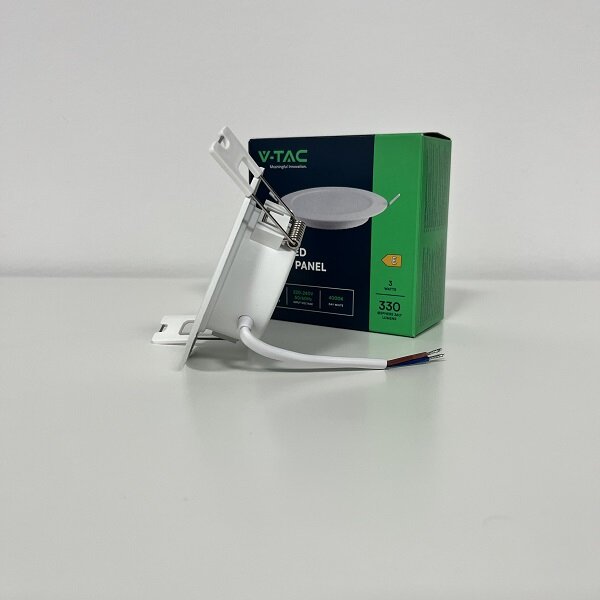 Beépíthető kör LED panel 3W