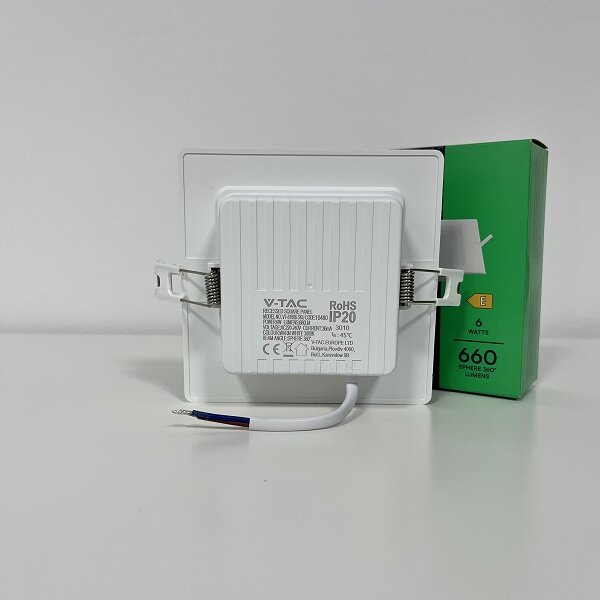 Beépíthető négyszög LED panel 6W