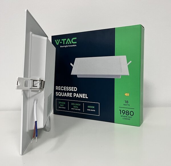 8+2db ingyenes 18W beépíthető négyszög LED panel