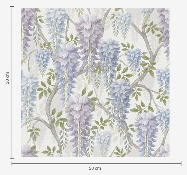 Tapéta Lila és világoskék árnyalatú puha wisteria, Virágok és növények tapétá, a00886 : Uwalls.hu