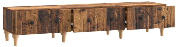 VidaXL TV szekrény Faragott fa öreg fa hatású 147 x 34,5 x 30 cm