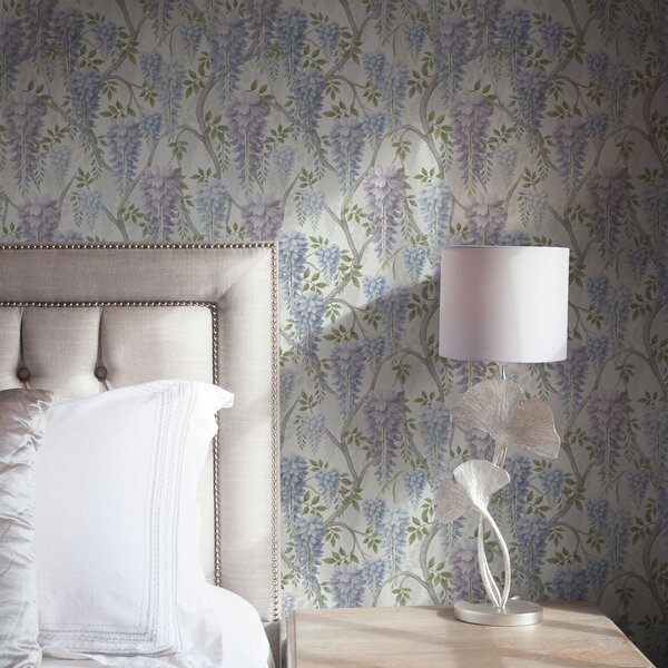 Tapéta Lila és világoskék árnyalatú puha wisteria, Virágok és növények tapétá, a00886 : Uwalls.hu